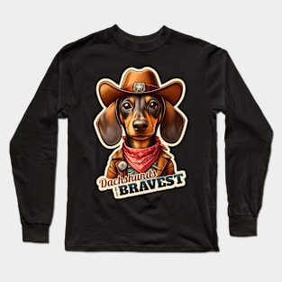 Dachshund cowboy Long Sleeve T-Shirt